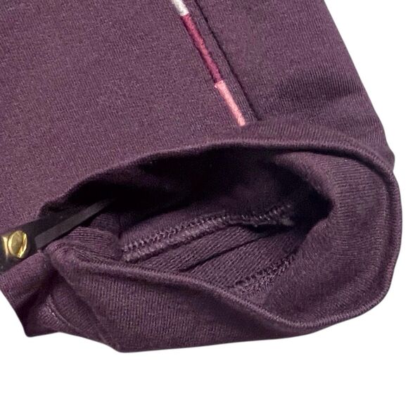 J.Jill Fit French Terry Embroidered Shift Dress Size 2X Long Sleeve Purple EUC - Picture 12 of 16